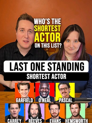 Who's the Shortest Actor on this List? 🤔 Last One Standing #actor #actors #celebrity #hollywood #creatorsearchinsights