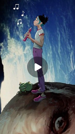 Gorillaz on Instagram: "2D finished the tune and smiled. Music always made him feel whole again…"