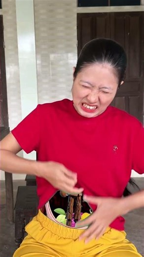 The tree monster dances and sings inside Hana's belly