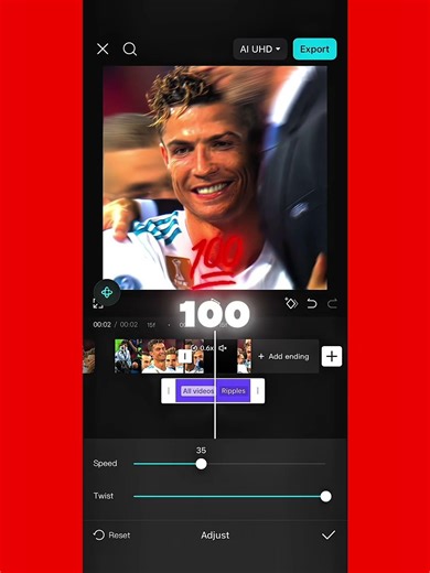 Tutorial on this viral football ‘Despacito’ (@wasa) ripple transition! on?#capcut #edit #tutorial