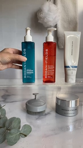 14K views · 78 reactions |  Sound on for an ASMR experience you’re sure to love! Here’s R+F Independent Consultant, Michali's ultimate shower lineup!  Start with our indulgent salt and sugar body scrub, followed by the scalp scrubber for an invigorating cleanse. Then, grab our Redefine Foaming Cleanser before treating your locks with our Moisture+ shampoo and Smooth+ Conditioner. ✨ #ASMRDay #RodanandFields #Skincare #RFHaircare #NationalASMRDay | Rodan + Fields | Facebook