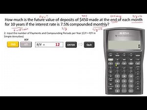 Ordinary Simple Annuity: How to Compute FV using BA II Plus Calculator