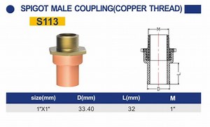 [Hot Item] CPVC Fire Sprinkler System Industry Pipe and Fittings Spigot Male Coupling