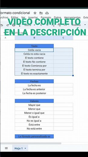 Formato Condicional en Google Sheets - (Fácil con ejemplos) #googlesheets #formatos #formato