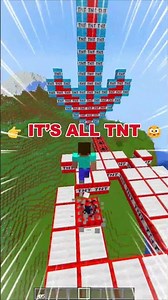 Minecraft But The TNT Floor Explodes… 💀 #minecraft #shorts #minecraftshorts #minecrafttnt #gaming