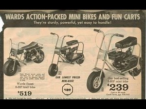 Classic Mini Bike Ads - Vintage Old School Ads from the 50's 60's 70's 80's