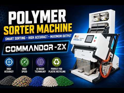Plastic Recycling Made Easy with AI Polymer Sorter Machine | High Speed Sorting Solution