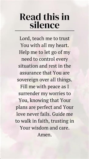 Trying to control everything? Read this prayer in silence and let God take over. #LetGoLetGod