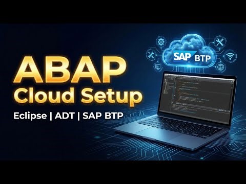 ABAP Cloud Tutorial | How to Install Eclipse ADT & Create SAP BTP Trial