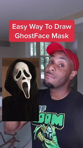 How To Draw Scream GhostFace #halloween #sketch #drawing #howtodraw #halloween2021
