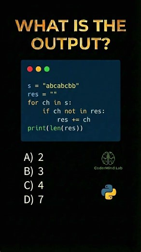 Unique Characters Logic 🤯🐍 | Python String Trap #shorts #coding #codermind #programming #trending