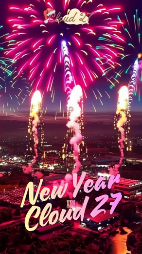 Deslumbrantes Fuegos Artificiales desde Cloud 27