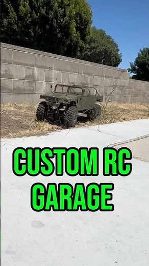First run with 1/6 G.I.Joe Humvee. Custom Rc Garage.