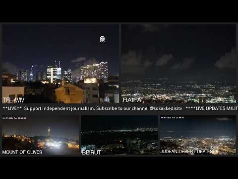 LIVE: Israel and US Attack Iran - Non-Stop Multi-Cam Stream | Tel Aviv, Beirut, Jerusalem, Haifa
