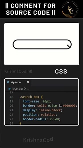 Search Bar || HTML CSS || #coding #htmlcss #csseffect #css #shorts