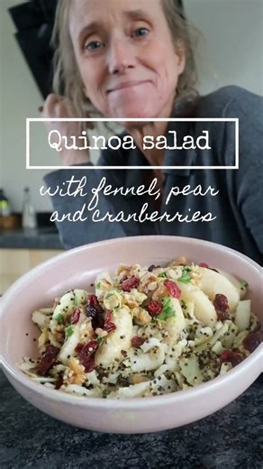 Quinoa salad This quinoa salad celebrates autumn! Thinly cut Belgian...