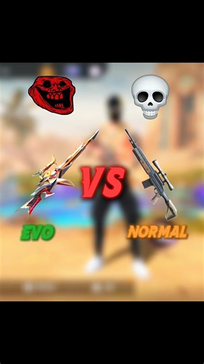 EVO VS NORMAL GUN 🔫🤯KON BEST HAI🚀#freefire#shortsfeed