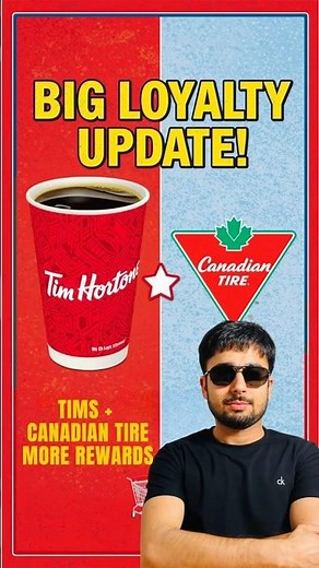 Tim Hortons + Canadian Tire Loyalty Points Collab! #youtubeshorts