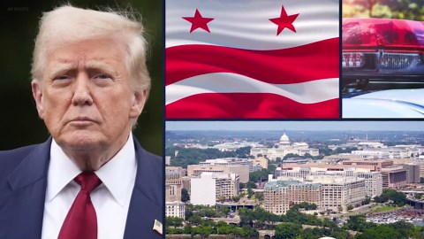 National Guard vehicles appear outside Union Station