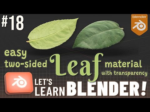 Let's Learn Blender!: Two-Sided Leaf Material