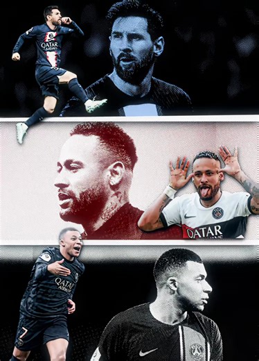 Messi, Neymar, Mbappé: O Trio do PSG