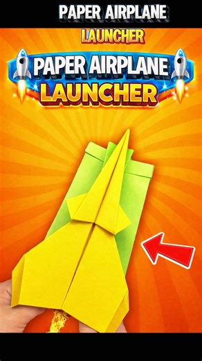 How to Make a Super Paper Airplane with a Simple Launcher Fly Crazy Far!#origami#paper#airplane#jet