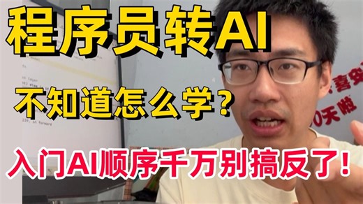 【强推】JAVA转AI不知道怎么学？听劝！程序员转行AI入门方向千万不要搞错了！迪哥手把手带你从零入门到精通，保姆级路线图！AI/人工智能/计算机视觉/NLP/
