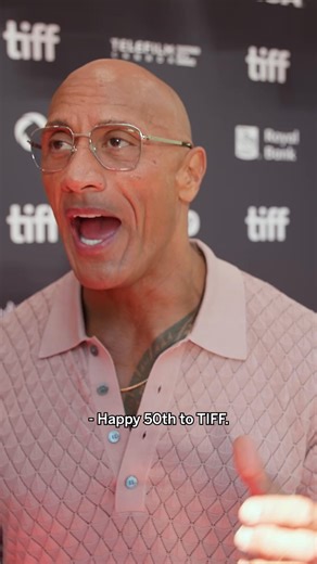 Dwayne Johnson ❤️'s Toronto 🇨🇦 At the #TIFF50 Tribute Awards, Johnson expressed his admiration for the Festival and the city. | TIFF