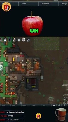 Mastodon Poop Carpet: Ship's Green Nightmare! | Dave's Shorts #geniusocity #rimworld