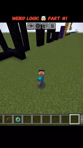 Weird Logic Of Minecraft part #1 #minecraft #shorts #trending