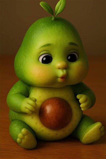 🥑 Avocado Baby 🍼 The Cutest Pixar-Style Fruit Baby Ever! | Adorable 3D Animation #Shorts