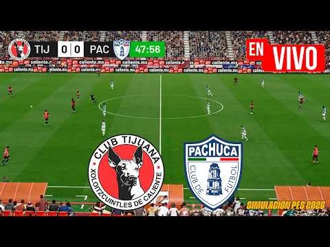✅ TIJUANA VS PACHUCA NARRACIÓN EN VIVO / PARTIDO SIMULADO PES 2026 | NOTICIAS DEL VERDE TV
