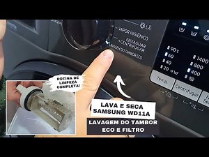 Samsung WD11A Washer and Dryer | Eco Drum Clean + Complete Cleaning Routine