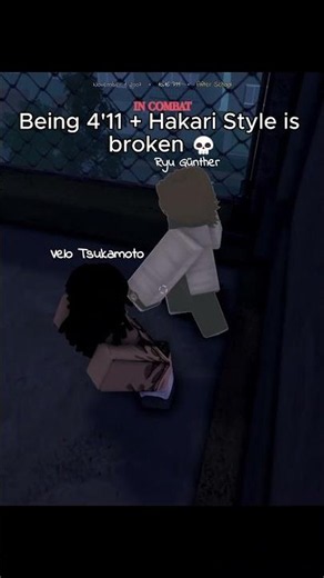 Being 4’11 + Hakari Style is broken 💀 #roblox #gakuran #funny #pvp