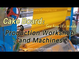 Cake Board Production Workshop and Machines | Vertical Setup Service Bakery Packaging Supplier