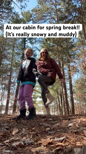 At our cabin for spring break!! (It’s really snowy and muddy!) #cabinvibes #fpyシ #fyourpage #dance ￼