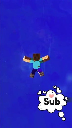 minecraft steve falling from the sky #minecraft #minecraftshorts