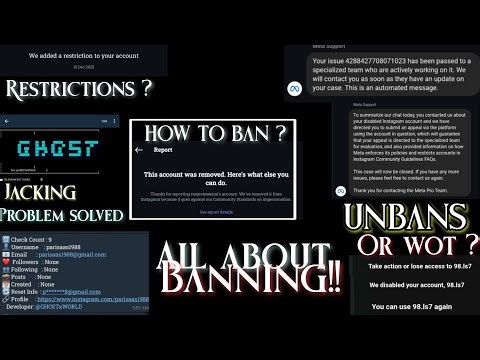 All about banning 👑 how to start Instagram banning face this problem? Fix now 😎🦅 #instagramhelp