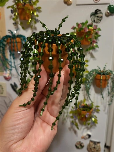 New magnet drop is in the shop! 🤗https://thecrystalgemunicorn.etsy.com #beadedplant #plantmagnet #fridgemagnet #leafbeads #foreverplant #beads #flowers #glass #handmade | The Crystal Gem Unicorn