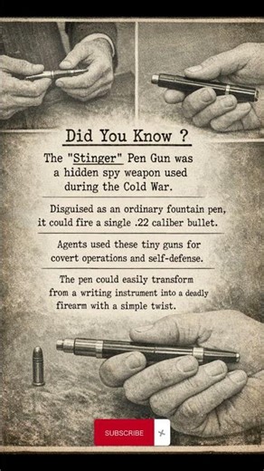 Stinger Pen Gun: The Secret Spy Weapon Hidden in Plain Sight (Cold War)