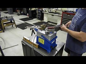 Swagelok powered bench bender used to bend the stainless steel tubing for Debug Mobility Products