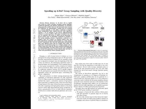 Podcast Tiếng Việt - Speeding up 6-DoF Grasp Sampling with Quality-Diversity