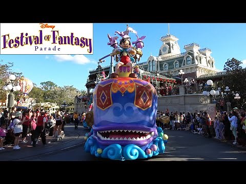 Disney Festival of Fantasy Parade 2023 - Town Square View, Magic Kingdom - Walt Disney World