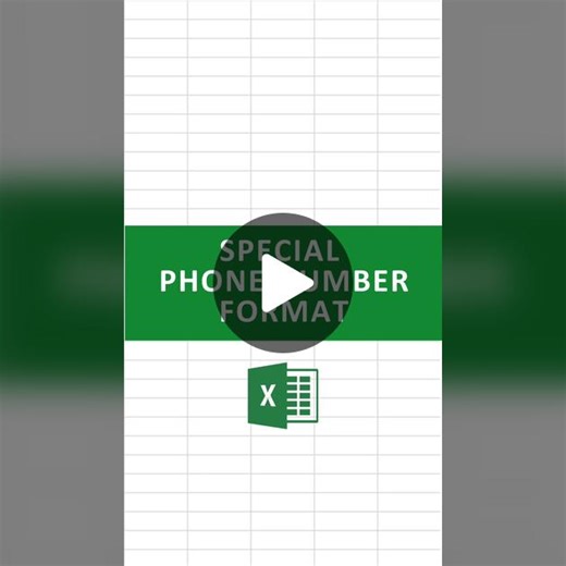 HOW to FORMAT PHONE NUMBERS Don’t forget to ❤️ and follow for more tips #excel #exceltips #exceltricks #exceltemplates #spreadsheets #cheatcheets #finance #accounting #exceltraining #workhacks #tutorials #excelformulas #excelideas #exceleasy #excelformulasandfuncyions #microsoftexcel