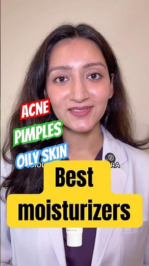 Best moisturizers for pimples, oily acne-prone skin, non-comedogenic, | Dermatologist recommended
