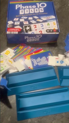 Phase 10 tiles #gamenight #phase10 #mattel #rummy