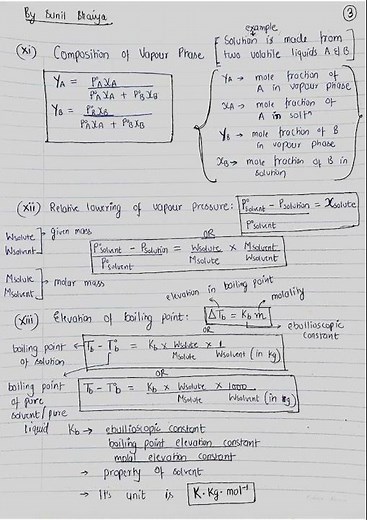 Class 12 Chemistry – Chapter 1: Solutions Formula Sheet 📘🔬 | All Key Concepts & Formulas