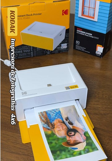 Impresora de fotografías kodak dock plus 4PASS de 4x6 para imprimir desde tu teléfono al instante. #kodak #photoprinter #photography #tiktokshopblackfriday #fotografia @Kodak Photo Printer