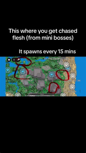 Finding Mini Bosses in Roblox for Cursed Flesh Farming