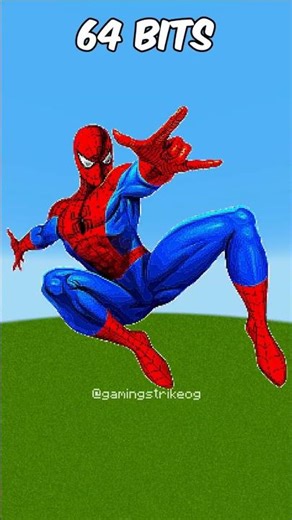 Minecraft Spiderman 64 bits 32 bits 16 bits 8 bits 4 bits 2 bits 1 bit